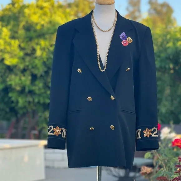 VINTAGE ESCADA Double breasted blazer|40 - Picture 2 of 15